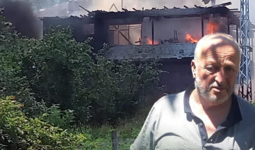 Aktefek Mahalle Muhtarı Ali Albayraktar’ın evi yandı.